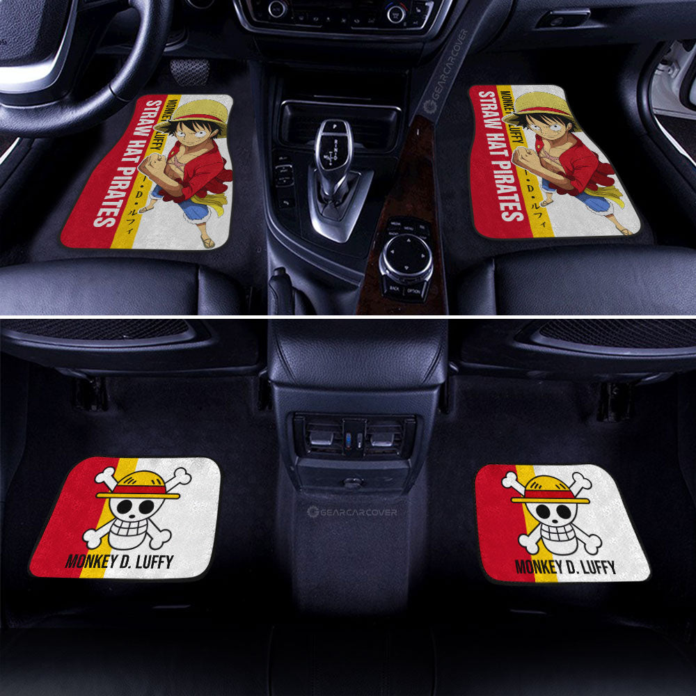 Monkey D. Luffy Car Floor Mats Custom Car Accessories For Fans - Gearcarcover - 3