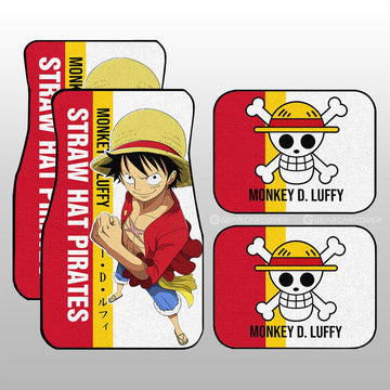 Monkey D. Luffy Car Floor Mats Custom Car Accessories For Fans - Gearcarcover - 1