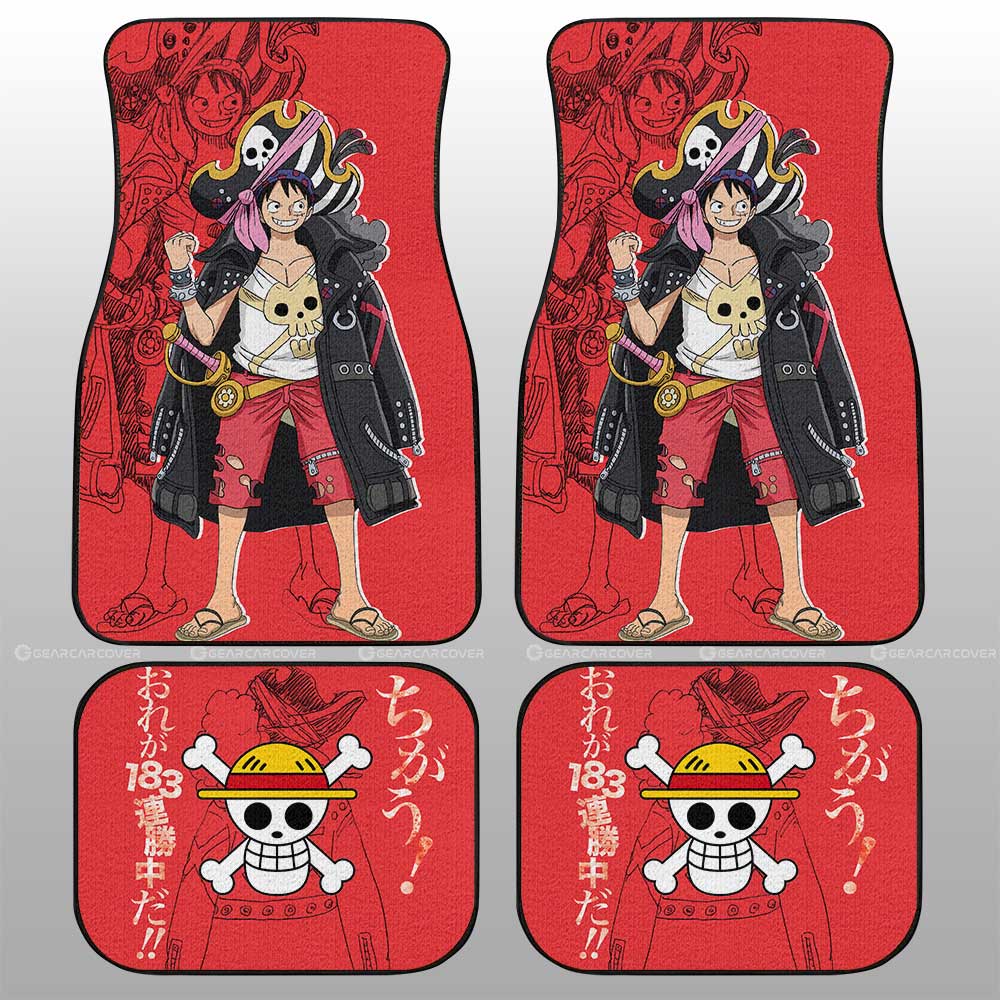 Monkey D. Luffy Car Floor Mats Custom Car Accessories - Gearcarcover - 1