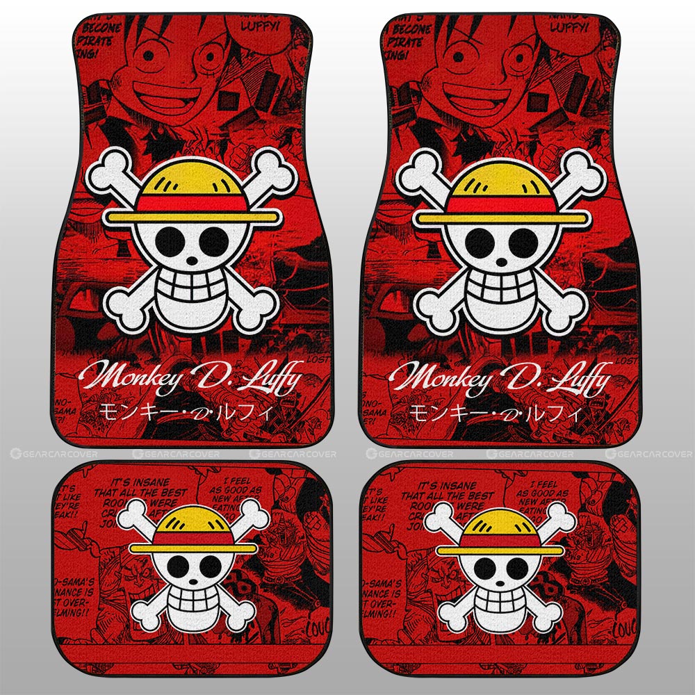 Monkey D. Luffy Car Floor Mats Custom Manga For Fans Car Accessories - Gearcarcover - 2