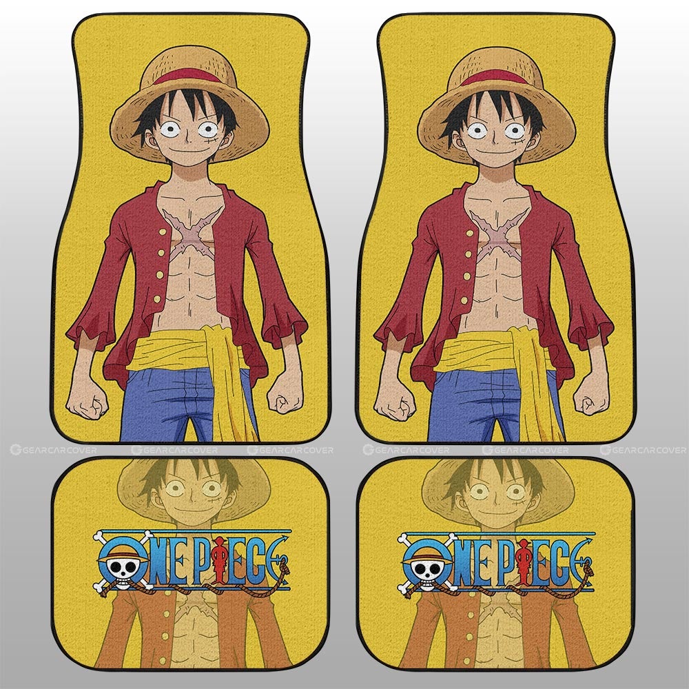 Monkey D. Luffy Car Floor Mats Custom s - Gearcarcover - 2