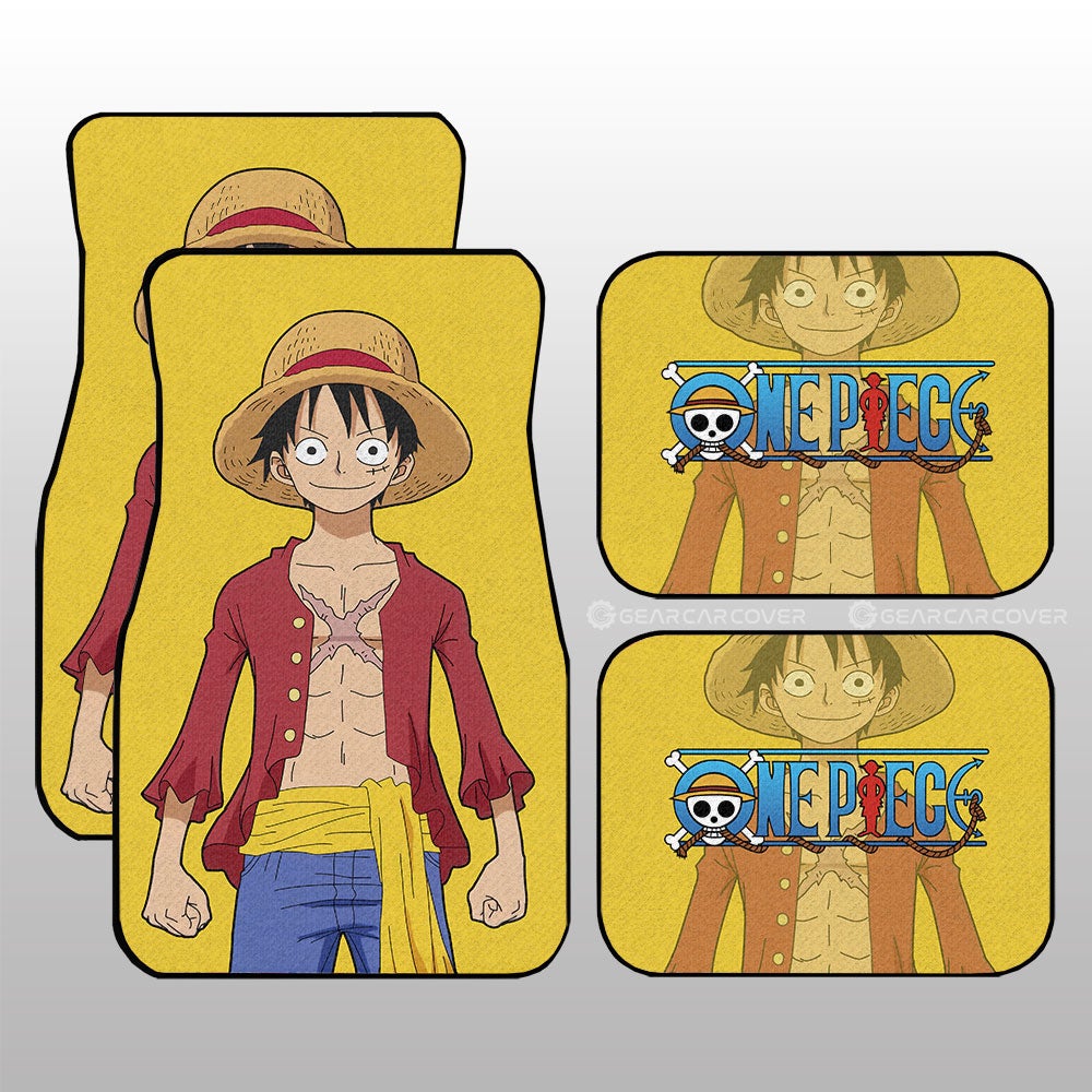 Monkey D. Luffy Car Floor Mats Custom s - Gearcarcover - 1