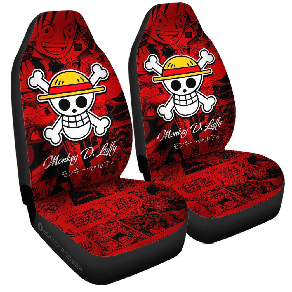 Monkey D. Luffy Car Seat Covers Custom Manga For One Piece Fans Car Accessories - Gearcarcover - 3