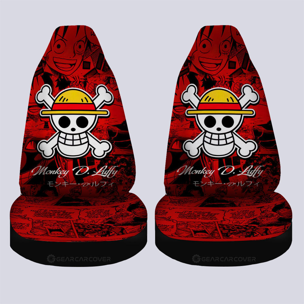 Monkey D. Luffy Car Seat Covers Custom Manga For One Piece Fans Car Accessories - Gearcarcover - 4