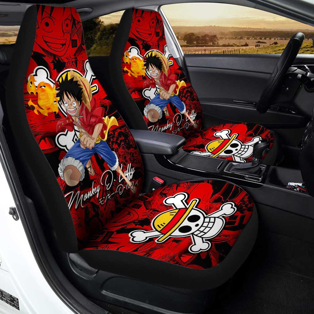 Monkey D. Luffy Car Seat Covers Custom One Piece Anime Car Accessories - Gearcarcover - 2