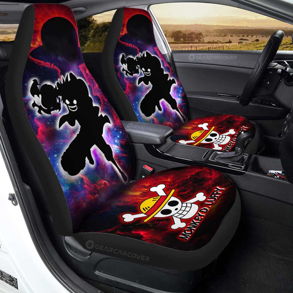 Monkey D. Luffy Car Seat Covers Custom Silhouette Style - Gearcarcover - 1