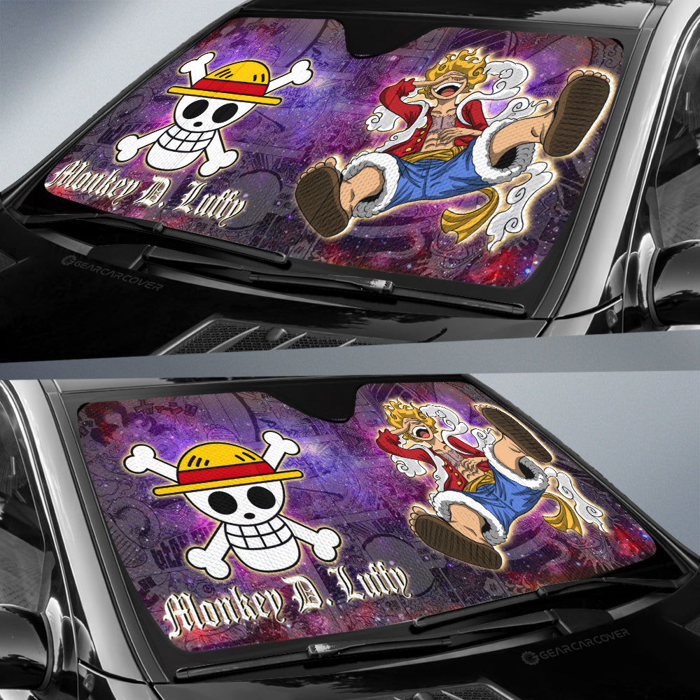 Monkey D. Luffy Car Sunshade Custom Car Accessories Manga Galaxy Style - Gearcarcover - 2