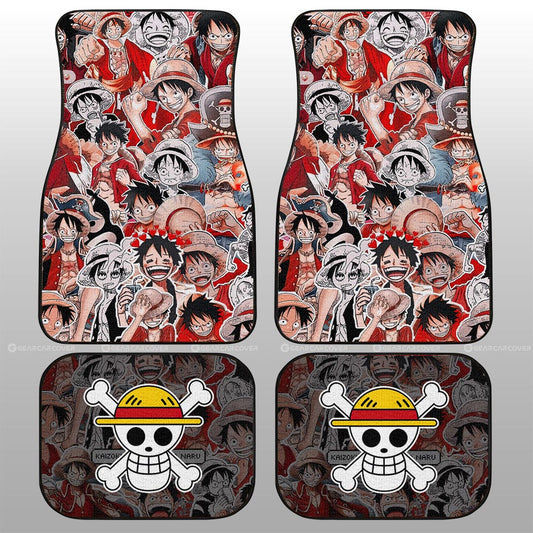 Monkey D. Luffy Funny Car Floor Mats Custom Car Accessories For Fans - Gearcarcover - 2