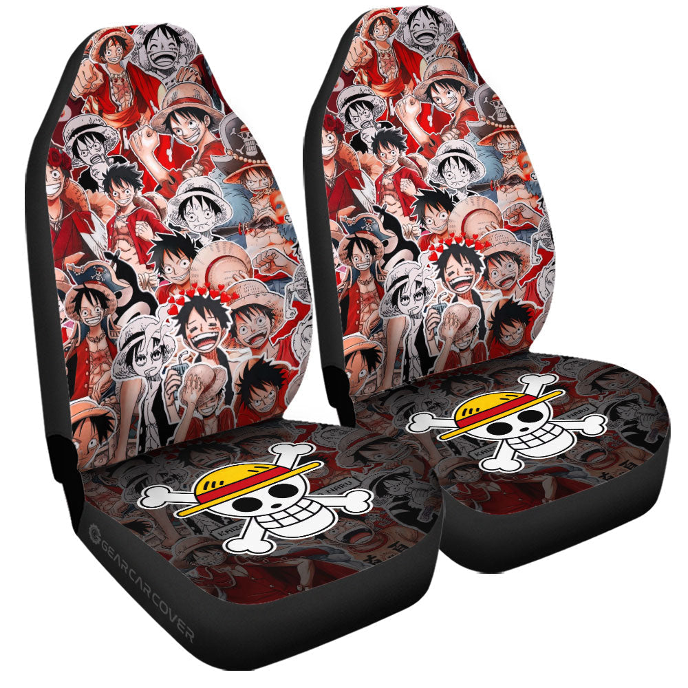 Monkey D. Luffy Funny Car Seat Covers Custom Car Accessories For Fans - Gearcarcover - 3