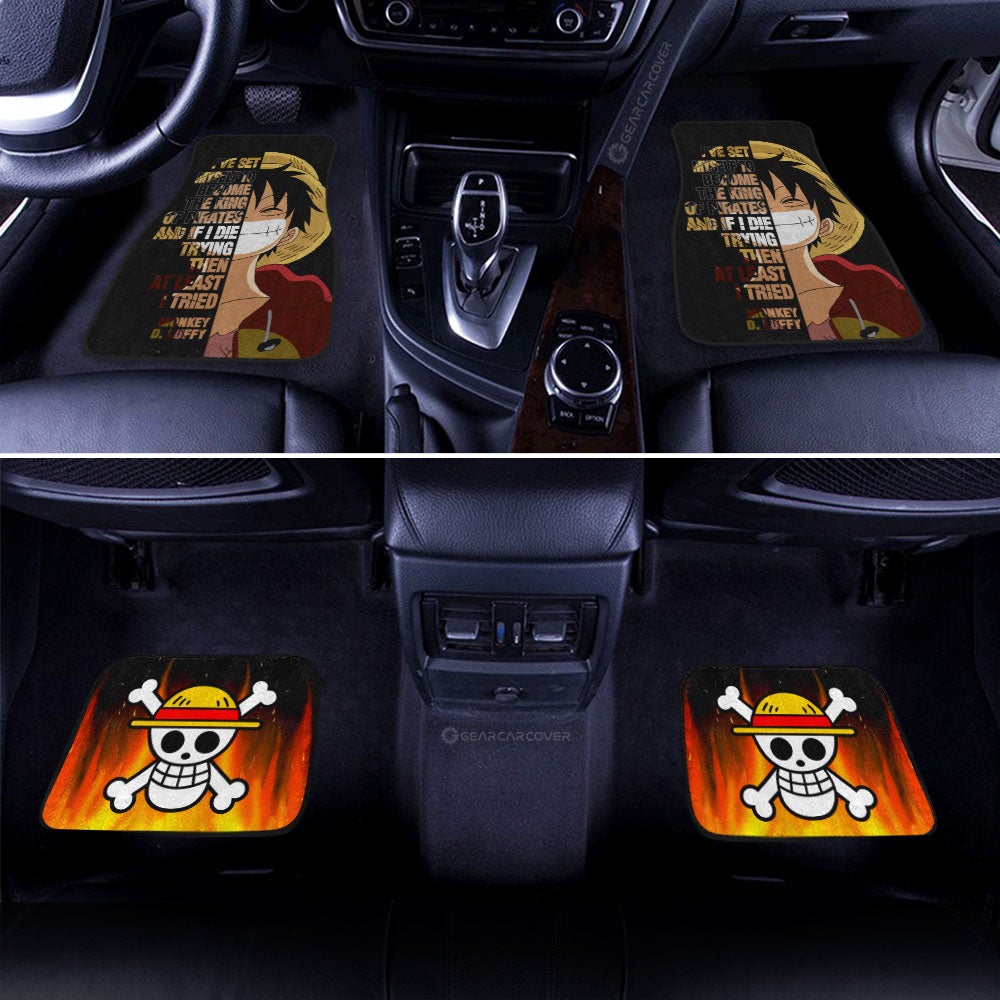 Monkey D. Luffy Quotes Car Floor Mats Custom Car Accessories - Gearcarcover - 3