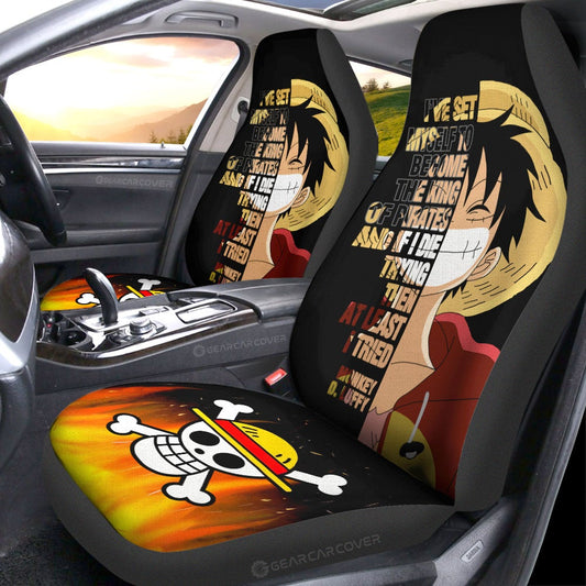 Monkey D. Luffy Quotes Car Seat Covers Custom Car Accessories - Gearcarcover - 2