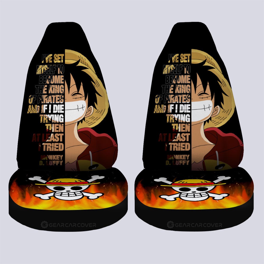 Monkey D. Luffy Quotes Car Seat Covers Custom Car Accessories - Gearcarcover - 4