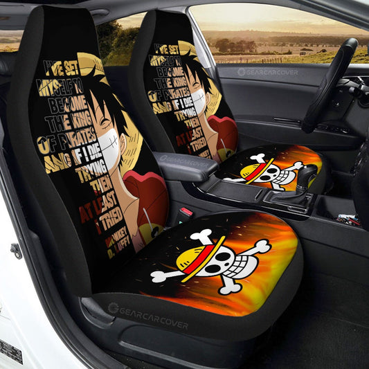 Monkey D. Luffy Quotes Car Seat Covers Custom Car Accessories - Gearcarcover - 1