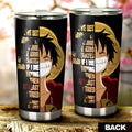 Monkey D. Luffy Quotes Tumbler Cup Custom One Piece Anime Car Accessories - Gearcarcover - 3