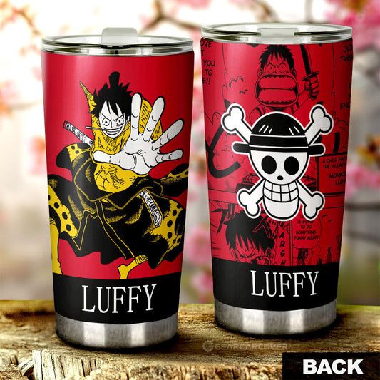 Monkey D. Luffy Tumbler Cup Custom Car Accessories Manga Style - Gearcarcover - 1