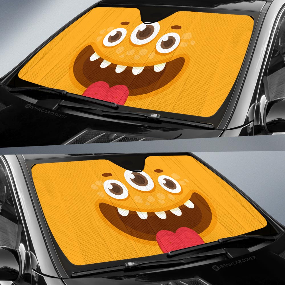 Monster Eyes Car Sunshade Custom Car Accessories - Gearcarcover - 2