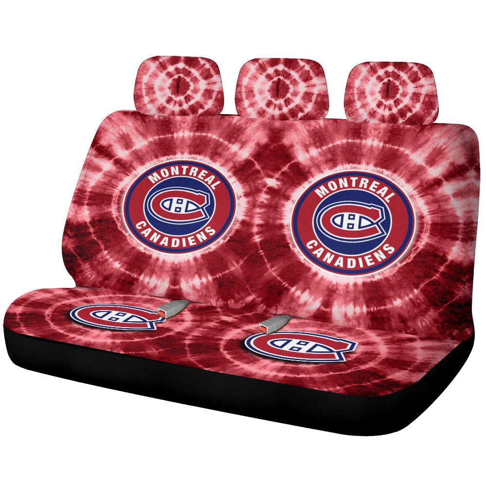 Montreal Canadiens Car Back Seat Covers Custom Tie Dye Car Accessories - Gearcarcover - 1