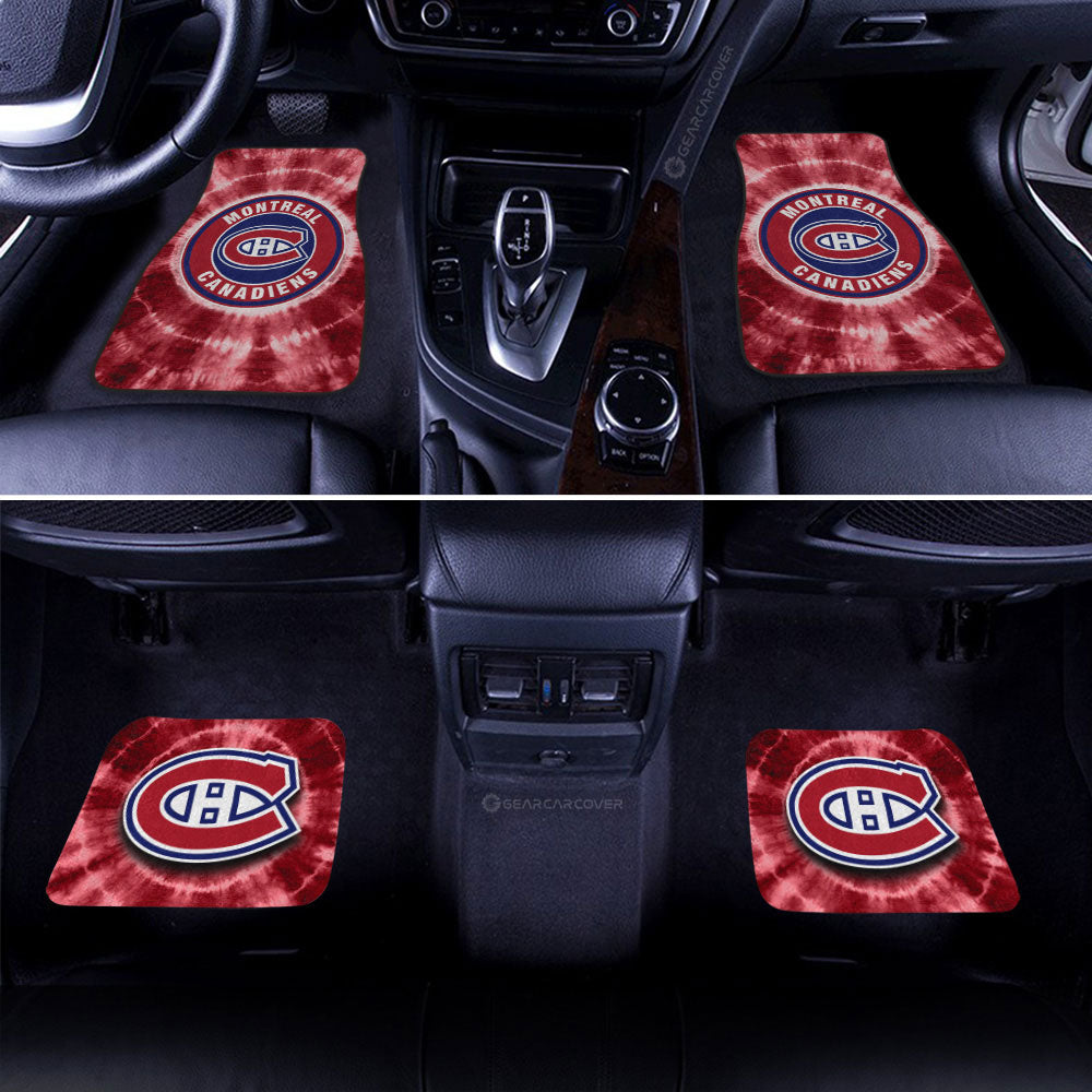 Montreal Canadiens Car Floor Mats Custom Tie Dye Car Accessories - Gearcarcover - 2