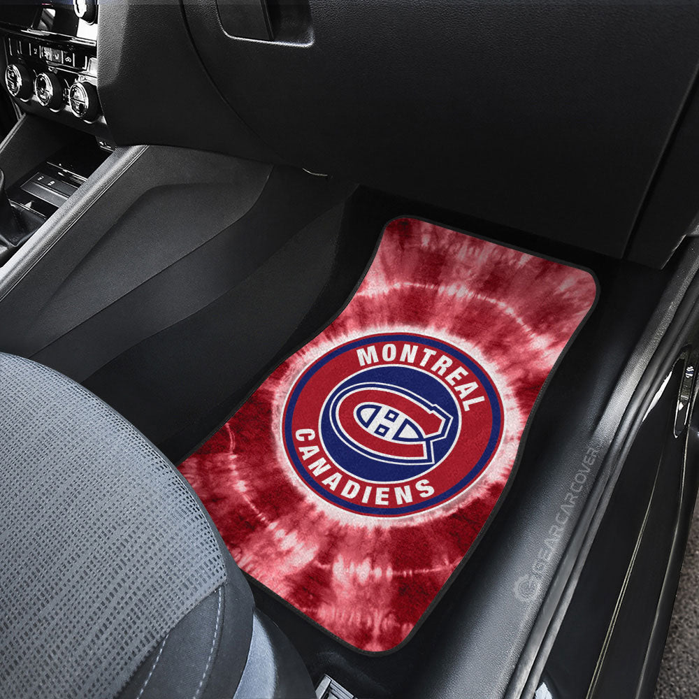 Montreal Canadiens Car Floor Mats Custom Tie Dye Car Accessories - Gearcarcover - 3