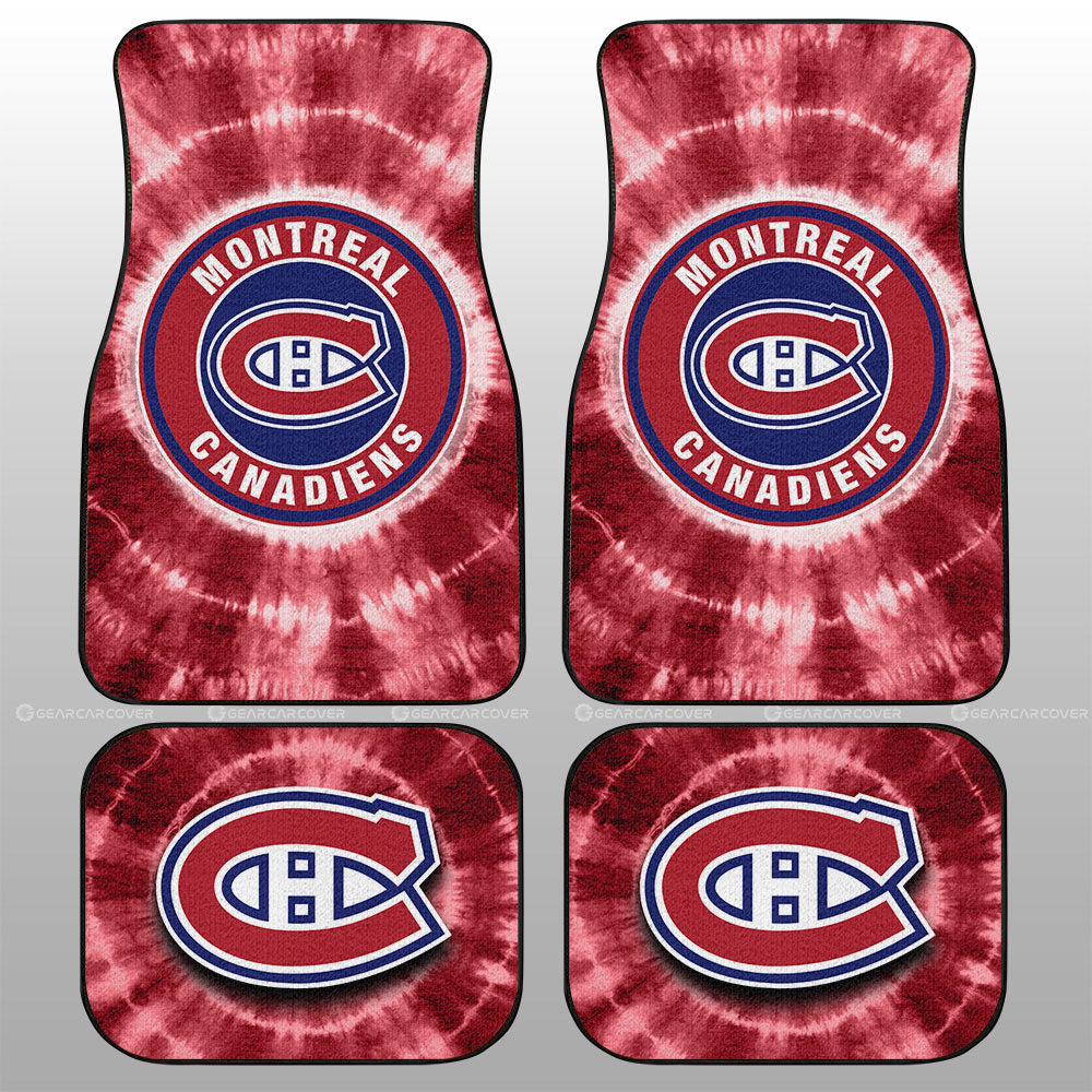 Montreal Canadiens Car Floor Mats Custom Tie Dye Car Accessories - Gearcarcover - 1