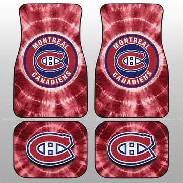 Montreal Canadiens Car Floor Mats Custom Tie Dye Car Accessories - Gearcarcover - 1