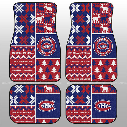 Montreal Canadiens Car Floor Mats Custom Ugly Style Car Accessories - Gearcarcover - 1