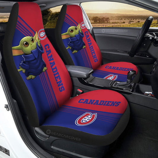 Montreal Canadiens Car Seat Covers Baby Yoda Car Accessories - Gearcarcover - 2