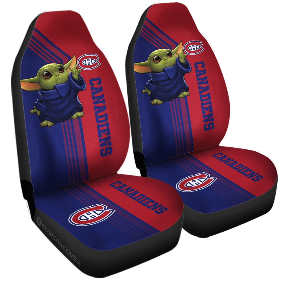 Montreal Canadiens Car Seat Covers Baby Yoda Car Accessories - Gearcarcover - 3