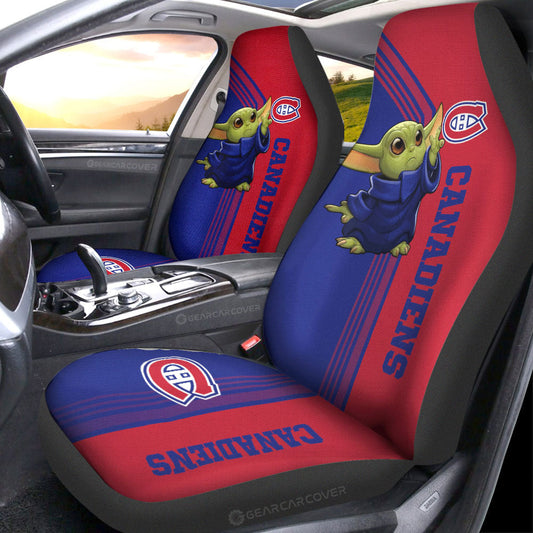Montreal Canadiens Car Seat Covers Baby Yoda Car Accessories - Gearcarcover - 1