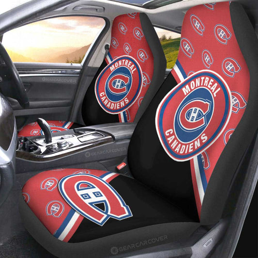 Montreal Canadiens Car Seat Covers Custom Car Accessories For Fans - Gearcarcover - 2