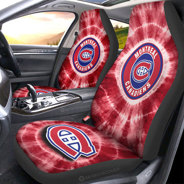 Montreal Canadiens Car Seat Covers Custom Tie Dye Car Accessories - Gearcarcover - 1