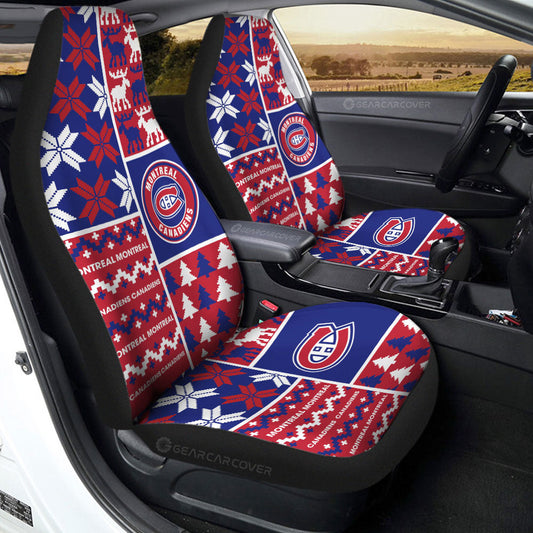 Montreal Canadiens Car Seat Covers Custom Ugly Style Car Accessories - Gearcarcover - 2