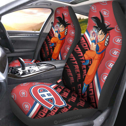 Montreal Canadiens Car Seat Covers Goku Car Decorations For Fans - Gearcarcover - 2