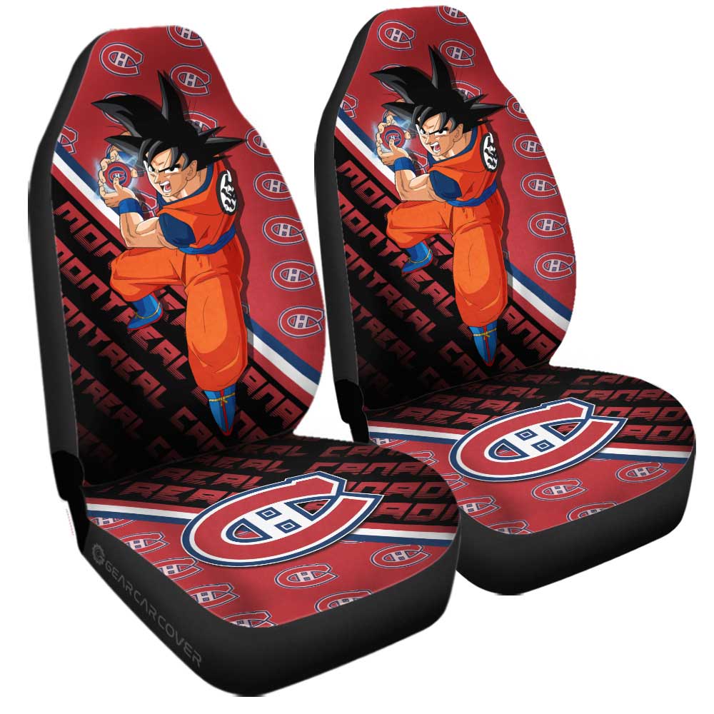 Montreal Canadiens Car Seat Covers Goku Car Decorations For Fans - Gearcarcover - 3