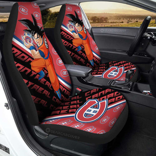 Montreal Canadiens Car Seat Covers Goku Car Decorations For Fans - Gearcarcover - 1