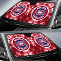 Montreal Canadiens Car Sunshade Custom Tie Dye Car Accessories - Gearcarcover - 2