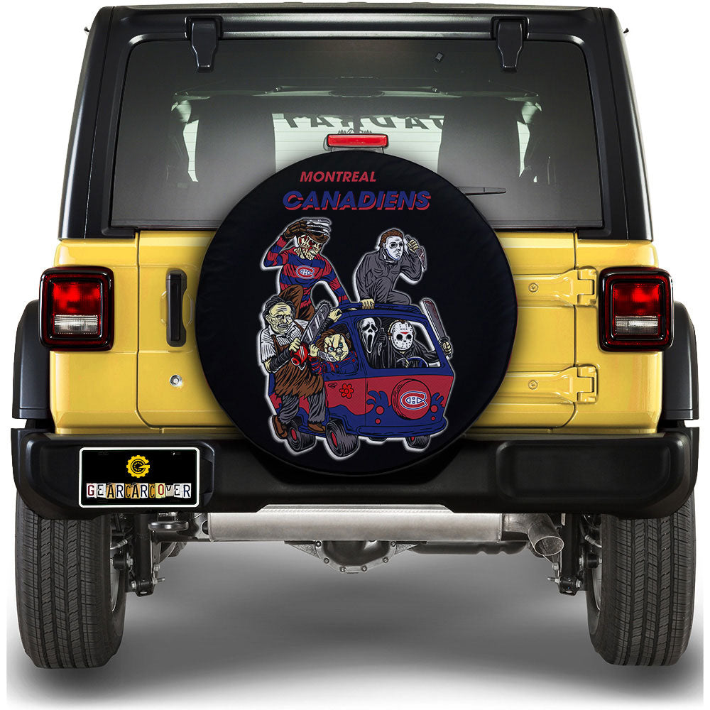 Montreal Canadiens Spare Tire Covers Horror Characters Car Accessories - Gearcarcover - 1