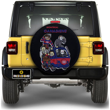 Montreal Canadiens Spare Tire Covers Horror Characters Car Accessories - Gearcarcover - 1