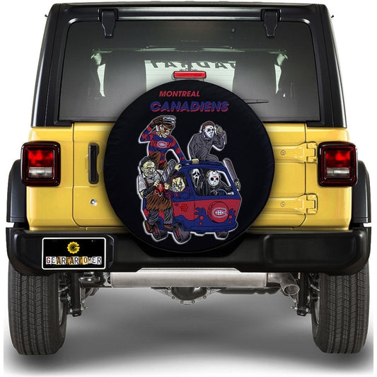 Montreal Canadiens Spare Tire Covers Horror Characters Car Accessories - Gearcarcover - 1