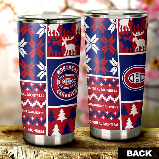 Montreal Canadiens Tumbler Cup Custom Ugly Style Car Accessories - Gearcarcover - 2