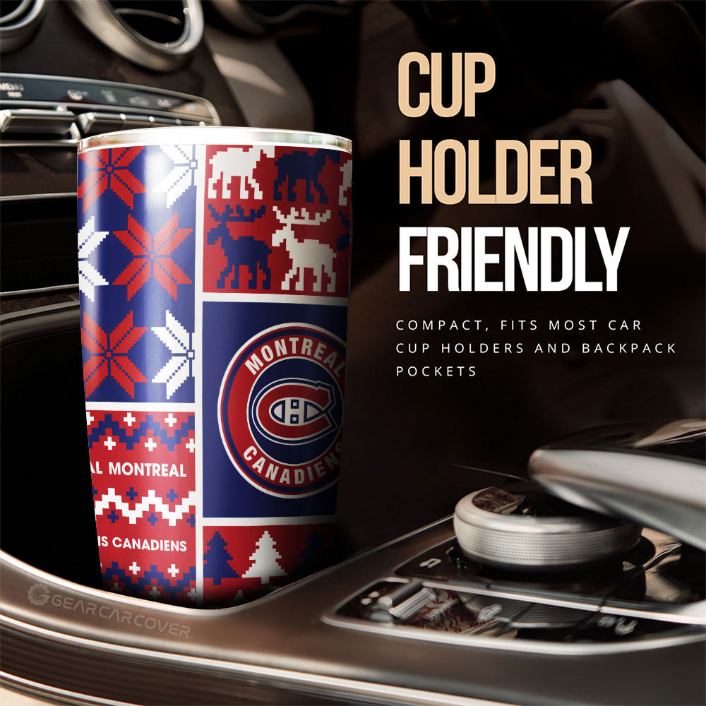 Montreal Canadiens Tumbler Cup Custom Ugly Style Car Accessories - Gearcarcover - 3