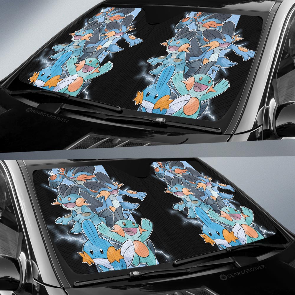 Mudkip Car Sunshade Custom Car Accessories For Fans - Gearcarcover - 2