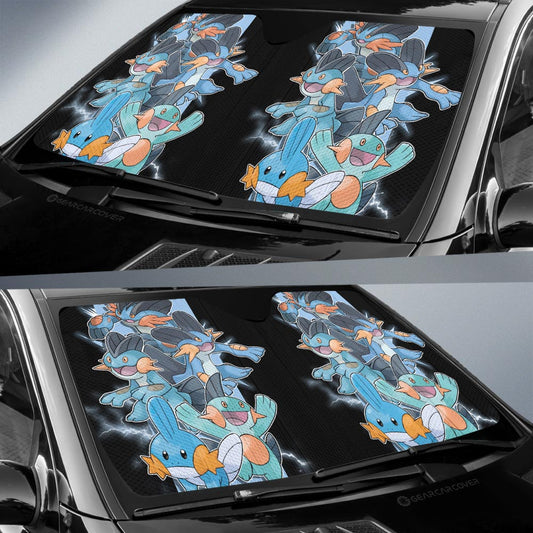 Mudkip Car Sunshade Custom Car Accessories For Fans - Gearcarcover - 2