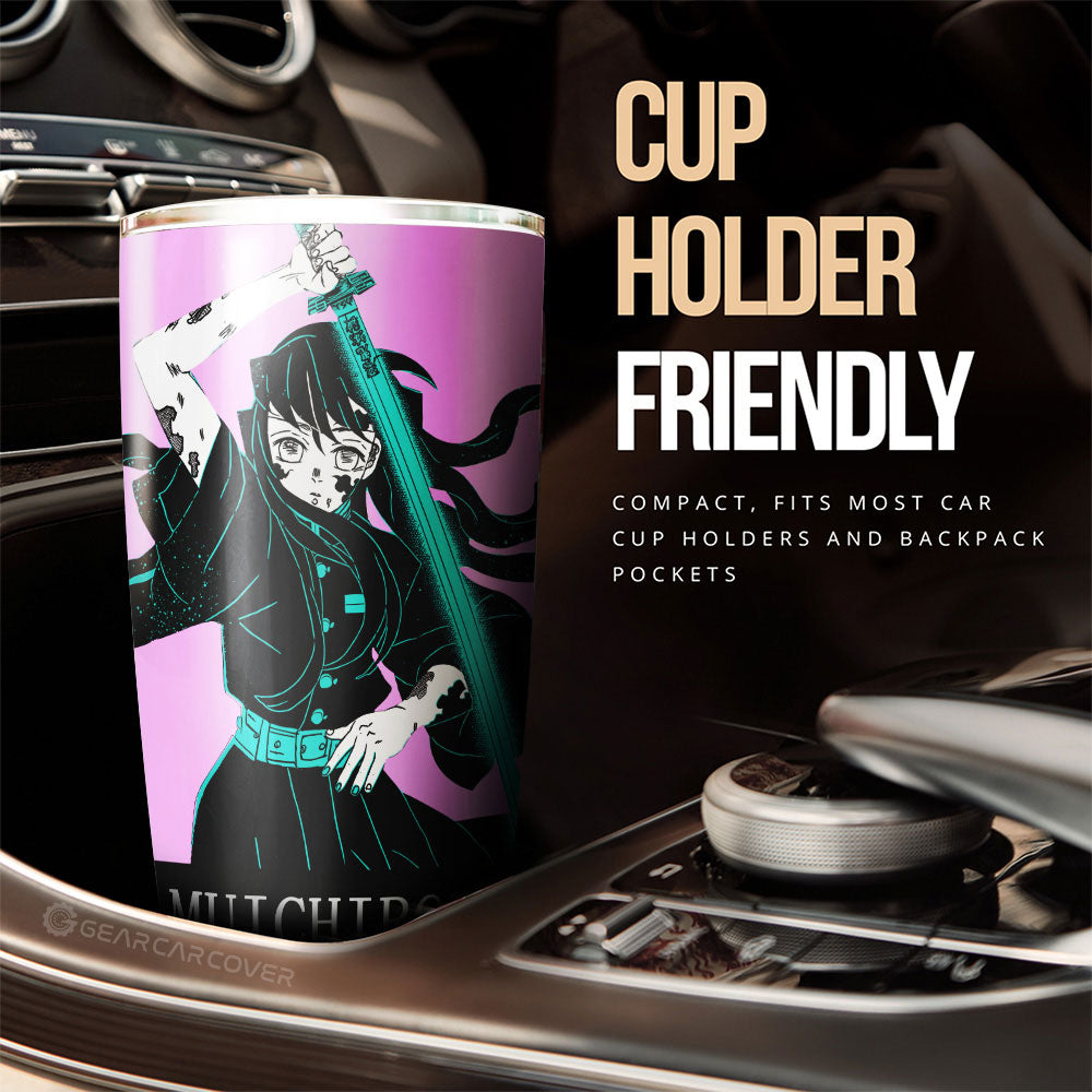 Muichiro Tokito Tumbler Cup Custom Car Accessories Manga Style - Gearcarcover - 3