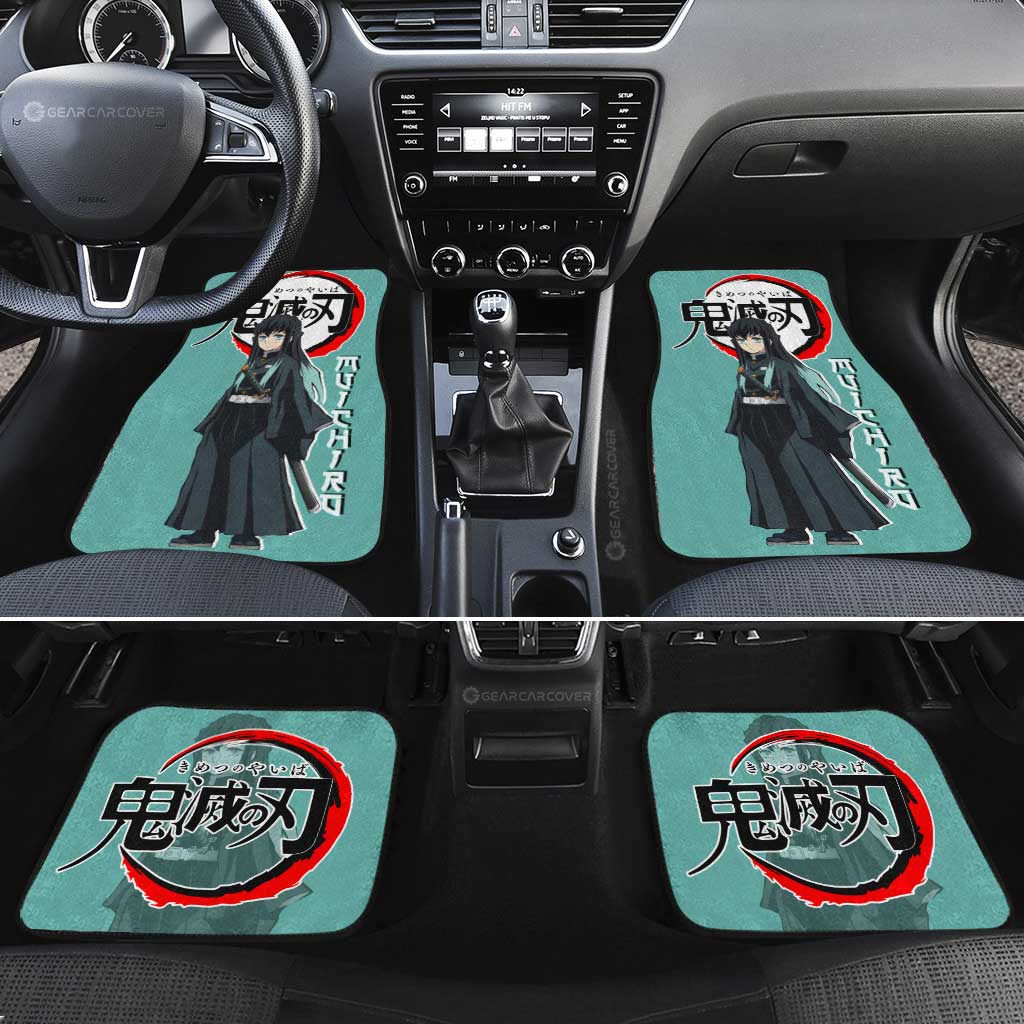 Muichiro Tokitou Car Floor Mats Custom Demon Slayer Anime Car Accessories - Gearcarcover - 2