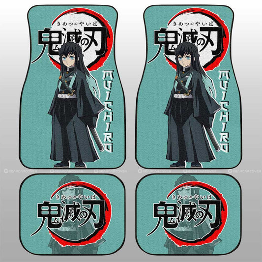 Muichiro Tokitou Car Floor Mats Custom Demon Slayer Anime Car Accessories - Gearcarcover - 1