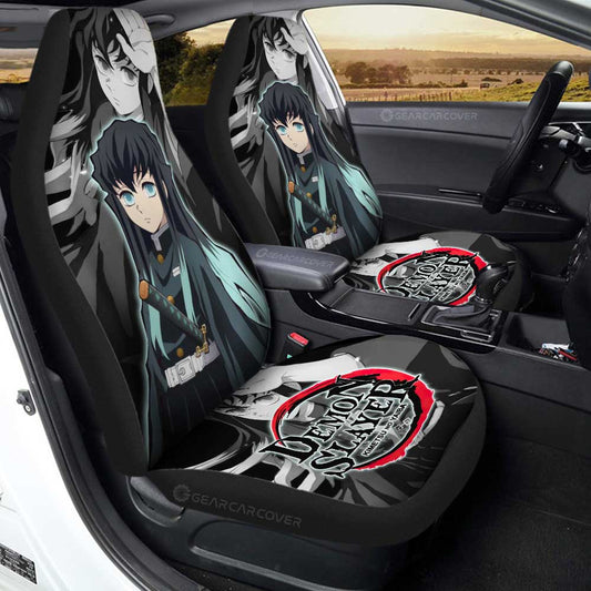 Muichirou Tokitou Car Seat Covers Custom Demon Slayer Anime Car Accessories - Gearcarcover - 2