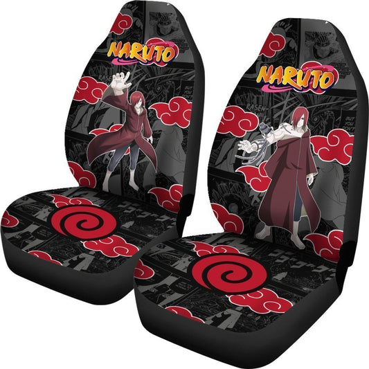 Nagato Pain Car Seat Covers Custom Akatsuki Anime Car Accessories - Gearcarcover - 2