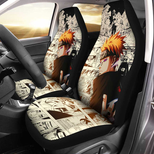 Nagato Pain Car Seat Covers Custom Manga Anime Car Accessories - Gearcarcover - 1