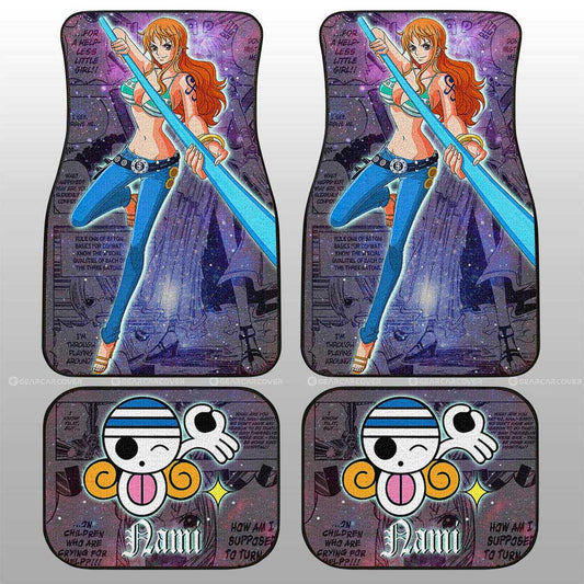 Nami Car Floor Mats Custom Car Accessories Manga Galaxy Style - Gearcarcover - 2